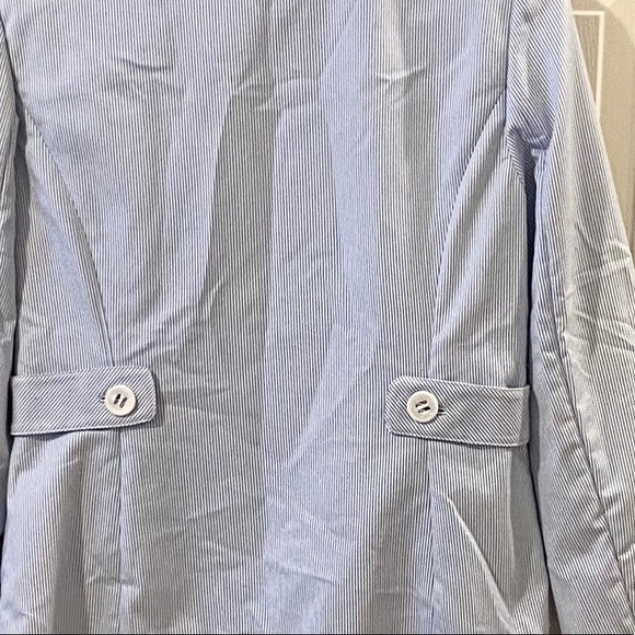 Abbie Mags Blue White Stripe Jacket NWT - Picture 5 of 6